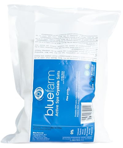 BLUE FARM | Active Spa Crystals Salts 1.000 gr: Cristalli fini di Sali del Mar Morto in sacchetto