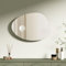 S'AFIELINA Asymmetrical Mirror 75 x 55cm, Decorative Bathroom Mirror, Irregular Wall Mirror for Home Decor, Round Mirrors for Entryway Washroom Bedroom Living Room Hallway