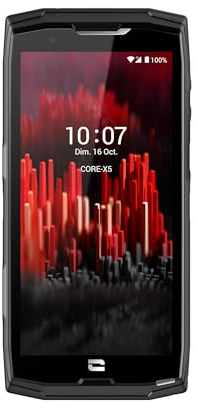 CROSSCALL : Core-X5 Smartphone débloqué 4G+ (Écran : 5,45 Pouces - 128 Go - Dual Nano-SIM - Android 11 – 48 MP), Noir
