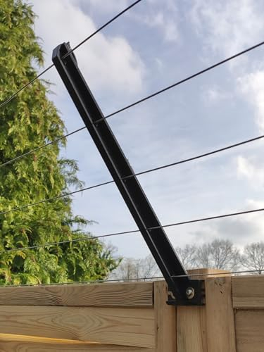 10x Übersteigschutz HOLZZAUN Isolator Zaunerhöhung Katzenstopp Überkletterschutz verschraubbar für den Palisadenzaun Sichtschutzzaun Bretterzaun Gartenzaun Weidezaun Zaun Zäune