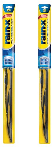 Rain-X 820247 WeatherBeater Wiper Blades, 24 and 21 Windshield Wipers (Pack of 2), Automotive Replacement Windshield Wiper Blades That Meet Or Exceed OEM Quality And Durability Standards