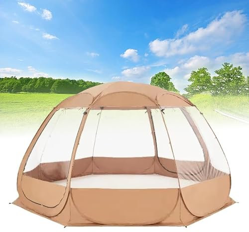Pop-up foam tent 6-10 people - Clear dome tent for outdoor parties, backyard events and star gaze - Transparent outdoor camping gaze for open air experience