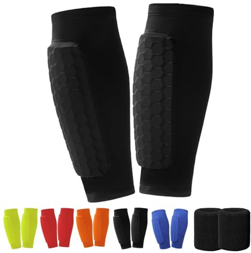 Générique Protège-Tibia Enfant 2025 avec Protection Pied,Léger et Confortable pour Football,Compatible avec Toutes Les Chaussures de Sport,Taille Unique Garçon/Fille