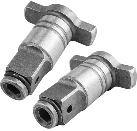 Gasea 2 Packs Electric Wrench Conversion Head, Shaft Conversion Head with 1/4 Hex Shank and Magnetic 1/2 Square Drive for Impact Wrench Drill Socket Screwdriver Bits