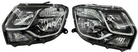 PLMNHSS Fanale Anteriore Per Dacia Per Duster 2013-2017 260605020r 260107307R Ricambi Auto Completo Impermeabile Faro Anteriore Lato Sinistro E Destro(Left driver)