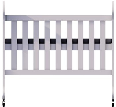 Bebek On For Sweetbear Beistellbett aus Buchenholz mit Rollen, 50×90 cm | 2-stufig höhenverstellbar & klappbar | Inkl. Matratze | Babybett/Babywiege für Neugeborene bis 2 Jahre