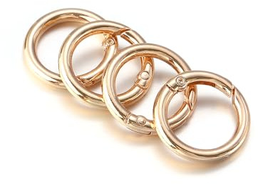 O-ringar med metallfjäder, 10st Spring Gate O Ring Nyckelring - Öppningsbara zinklegeringsklämmor