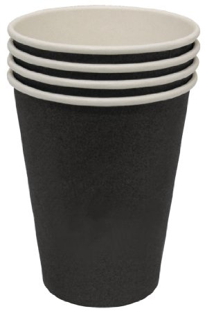 Fiesta Hot Cups Single Wall Black - 340ml (12oz) (Sleeve 1000)