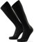 Abgestufte Kompression Socken für Männer & Frauen EU 35-38 // UK 3-5 Einfarbig Schwarz - 1 Paar