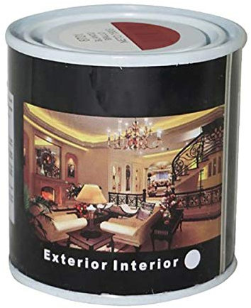 H HANSEL HOME Pintura Esmalte al Disolvente para Madera y Metal, Pintura Alquidica de Rápido Secado para Superfícies Interiores y Exteriores(Rojo Burdeos, 125 ML)