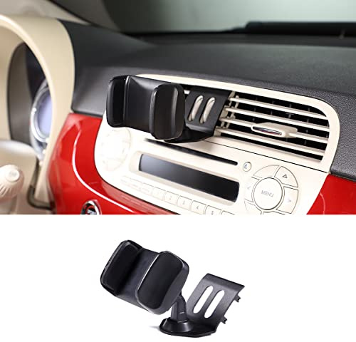 METYOUCAR Bilfäste för Fiat 500 2010-2015 ventilations-telefonhållare, stabila GPS-stativtillbehör, kompatibel med smarttelefoner