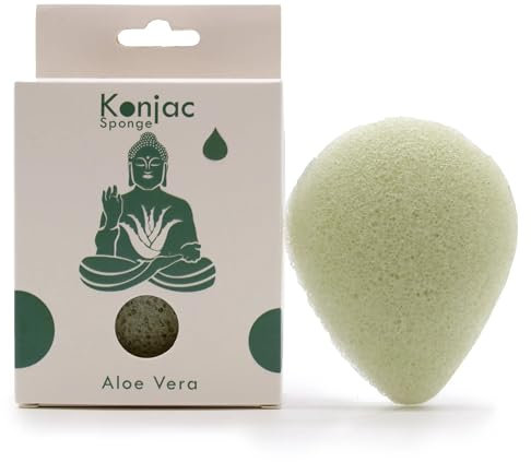 Teardrop Konjac Sponge - Aloe Vera - Healing