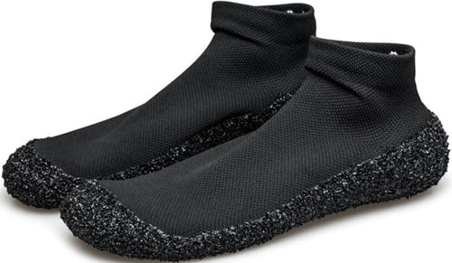 Chaussures d'eau Unisexe Chaussette Aqua Chaussures Skinners Natation Sneakers Yoga Minimaliste Sports de Plage Pieds Nus Ultra Portable Léger Run Chaussures-Black||42