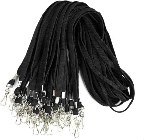 LOPYXBR Lot de 100 lanières noires
