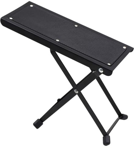 TOGEVAL Gitarren-tritthocker Fußhocker Fußbank Gitarrenhocker Gitarrenfußstütze Gitarrenstütze Gitarrenfußständer Gitarren-übungshocker Gitarren-fußstützenhocker Ruhehocker Hölzern