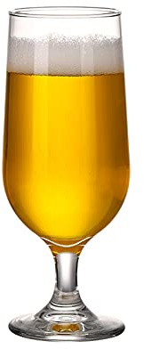 MRKU Vaso de Cerveza Estilo tulipán Vaso para Cerveza Real Ale Juego de 5 Vasos para el hogar Restaurantes y Fiestas Vasos Tipo Copa Jarra de Cerveza Jarra de Cerveza de 400 ml