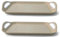 Lizzy 2pc Natural Large Serving Tray Large Rectangular Anti Slip | L29 x W41 x H5.5cm | Dinner or Drinks Serving Trays Easy Grip Handles Ideal for Food Prep, Tea, Breakfast in Bed (2, Natural)