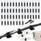 MHwan Attache Cable, 50 Pièces Organisateur de Cable Adhésif solide, Largeur Intérieure Réglable 3,5 cm, Réutilisable, Souple et Anti-Collision, peut Contenir Plusieurs Câbles en Même Temps