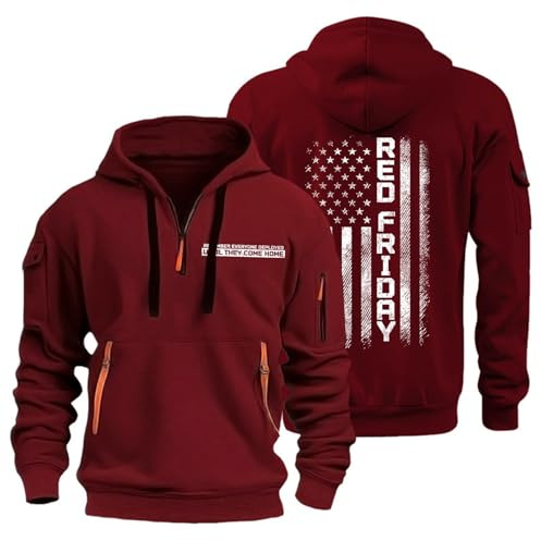 TOFOTL Felpa Cerniera Uomo Neoprene Merino Mare Felpa Head Bordeaux Tennis Felpe Personalizzate Uomo Pullover Fit E Lana Invernale Paillettes Maglia Sportiva Maglione Invernale 05-Bordeaux XL