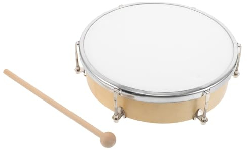 WHAMVOX Handtrumma för Pojke Flicka med Justerbar Polyesterhud Träram Bärbar och för Små och Stora Händer Musikalisk Pedagogik Montessori och Interaktiva Musiklektioner för Pojke Flicka