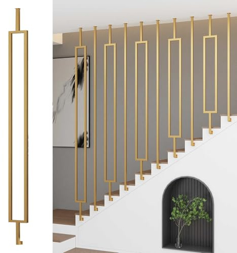 Anpassningsbara trappräcken i järn för nivå- och sluttningstrappor, svart/vita metallspindlar säkra balustradstolpar för att förhindra fall hållbar och snygg design