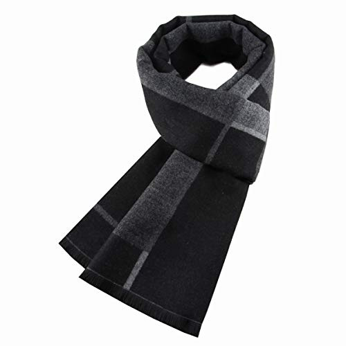 Ueither Hombres Cálido y Acogedor Bufanda del tartán Moda y Elegante Bufanda a Cuadros Clásico en Otoño Invierno Check Scarf (180cm x 30cm, Colore 15)