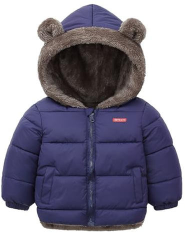 Baby Winter Fleece Coat Kids Boys Jacket Outwear Girls Padded Clothes
