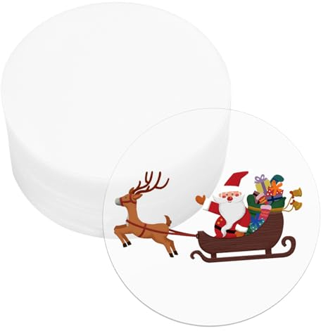 Foglio Acrilico, 52 Acrilici a Cerchio Trasparente, 10cm Pannello Acrilico Rotondo Disco Acrilici Circolare, Fogli Dischi Trasparenti, Pannello di Dischi Circolari per Pittura Fai-da-te