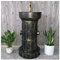 Waschtisch Mit Waschbecken, Badezimmer-Waschtisch Im Industrie-Stil, Bodenstehend, Unter Dem Waschbecken, Badezimmerschrank Mit Wasserhahn Und Abfluss, Badezimmer-Waschbeckenschrank, 45 X 45 X 81 Cm,