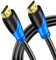 Rommisie 4K/60HZ HDMI Kabel 1m (HDMI 2.0,18Gbps) Ultra High Speed vergoldete Anschlüsse,Ethernet Audio Return Video 4K, Full HD1080p, 3D-kompatibel Blu-Ray Laptop PS3 PS5 PS9 PC HDTV