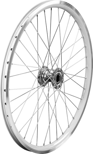 AkiiGer Adults 3 Wheels Bicycle Wheels Tricycle Right Wheel 20 Double Wall Alloy Rim 36x13G Silver Spoke Aluminum Alloy White/Silver