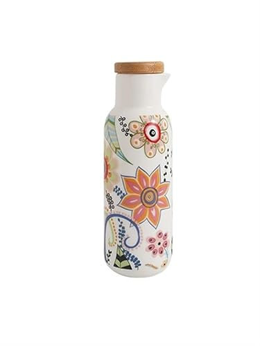 Ceramic Oil Bottle Dispenser Ceramic Soy Sauce Vinegar Oil Jug Sushi Sauce Container Creative Home Vintage Ceramic Oil Jug Large Capacity Soy Sauce Vinegar Bottle Suitable For Restaurant And Kitchen(2
