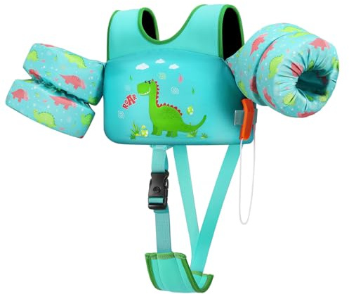 HeySplash Toddler Swim Vest, Toddler Floaties Fit 13-30 Lbs, Puddle Kids Jumper with Adjustable Strap, Pool Float Jacket Arm Floaties Baby Floatie Water Wing, Pool Sea Swimming Aid