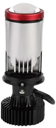 EGUIAS Luces antiniebla de Techo Bombillas de Faros Delanteros con proyector LED H4 para Coche, Lente bi-LED con Ventilador, Bombilla de luz Alta y Baja para proyector H4(LHD 1PC)