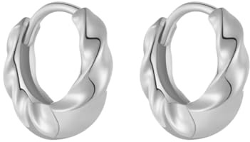 New 2026 100% 925 Sterling Silver 9Mm Irregular Earring Geometric Folds Luxury Hoops Fine Jewelry Trendy Jewelry Fashion Festival