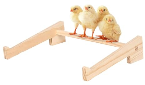 Barra De Descanso para Gallinas | Posadero De Madera para Pollitos | Barra De Entrenamiento Y Juego para Aves De Corral | Zona De Actividad para Polluelos Loros