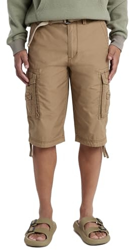 UNIONBAY Cordova Belted Messenger Cargo Short-Reg Big and Tall Sizes Pantalones, Campo, 3XL para Hombre