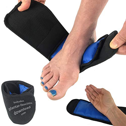 gr8ful® Gel Ice Pack | Sports Injuries, Pain & Swelling | Reusable Hot/Cold Therapy Wrap for Plantar Fasciitis, Sprains & Achilles Tendonitis (Foot, Ankle, Wrist & Elbow Treatment) Adults or Kids