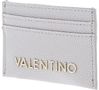 Valentino 1R4-DIVINA, Porta Carte di Credito Donna, Ghiaccio, OneSize