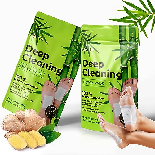 Rissler, 20 Cerotti Detox Piedi - 100% Naturali con Aceto di Bambù e Zenzero - Allevia Stress e Migliora il Sonno - Cerotti Giapponesi Originali 2022 entrate