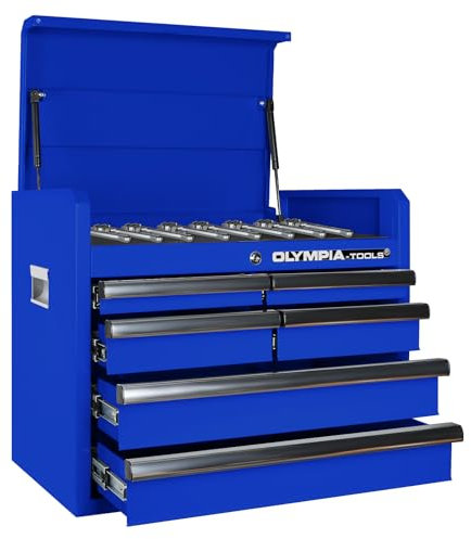 Olympia Tools 26in Tool Chest with 6 Drawes, Portable Metal Tool Box for Garage, Home and Warehouse, Capacity Holds Up to 100-lb in Each Drawer