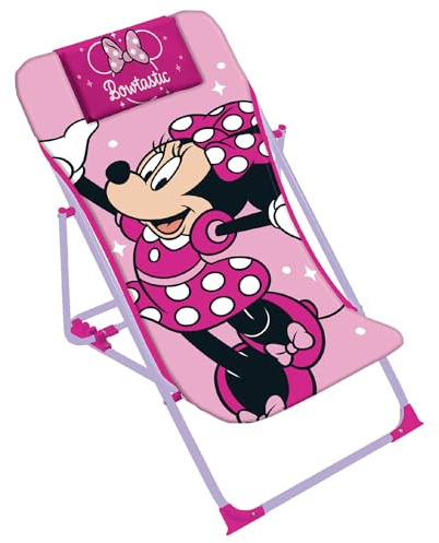 ARDITEX WD16122 Lettino pieghevole da 43 x 66 x 61 cm di Disney-Minnie