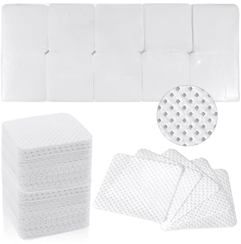 AOZUO 1000 Stück Zelletten für Gelnägel Fusselfreie, Zelletten Neonail Zeletten Zelettenrolle Nail Wipes Cleaner Gelnägel Nägel Nagellackentferner Pads für Gel und Acrylnagelstyling