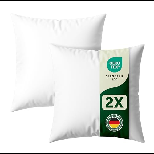 Blumtal Kuddfyllning 45 x 45 cm – kuddfyllning 45 x 45 cm Oeko-Tex certifierad – kuddfyllning 45 x 45 cm polyester – tvättbar kuddfyllning 45 x 45 cm – kuddfyllning