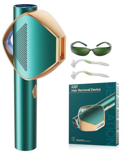 Flash Superrápido Depiladora Laser con tecnología IGBT avance, 19,8J IPL Depiladora de Luz Pulsada Mujer laser depilacion de depilación para mujeres y hombres - Ilimitado Flashes