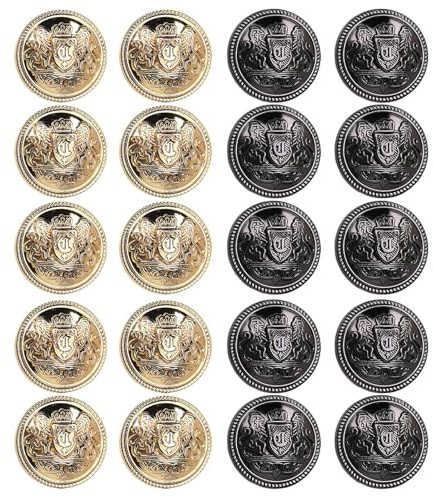 20 Piezas De Botones De Metal, Botones Vintage, Materiales De Costura, Suministros De Decoración De Ropa, Accesorios De Ropa.