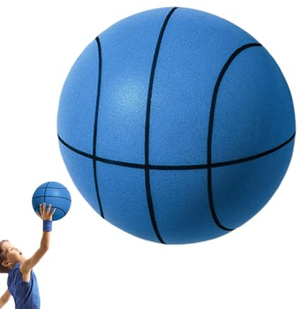 Générique Bullerlös basket, storlek 7 inomhus tyst basket, tyst drickande träningsboll, squeezable foam stressboll för barn, tonåringar vuxna, mjuk studsande för hemmabruk