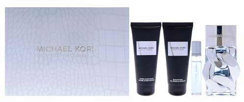 Michael Kors Pour Homme by Michael Kors for Men - 4 Pc Gift Set 3.4oz EDP Spray, 0.3oz EDP Spray(Mini), Body Lotion, Shower Gel