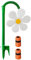 Crazy Daisy Arroseur de pelouse | Arroseur de pelouse dansant | Arroseur de jardin rotatif à 360° | Arroseur de fleurs mobile | Système d'irrigation pour pelouse de jardin, arroseur de pour