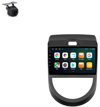 9 Android 15 Car Stereo w/Wireless CarPlay & Android Auto, GPS Nav, BT 4G WiFi FM for Kia Soul 1 AM 2008-2011 w/Backup Cam(8GB+256GB)